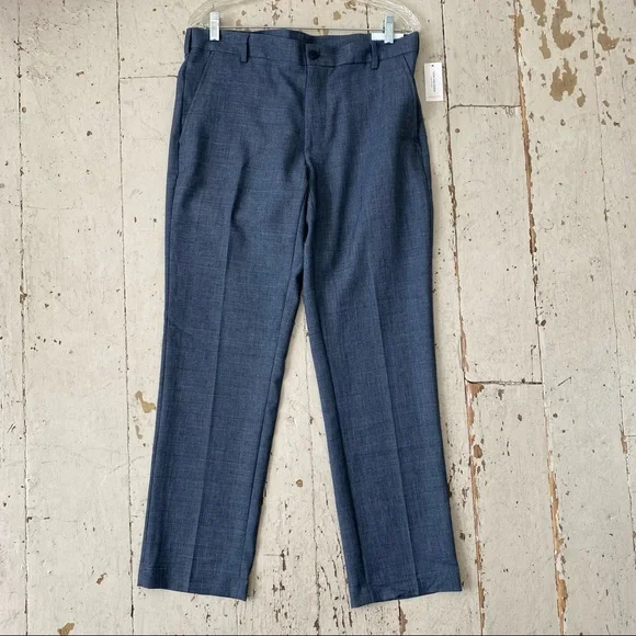 Van Heusen | Pants | Van Heusen Traveler Slim Fit Grey Cross Hatch Dress  Pants Nwt | Poshmark